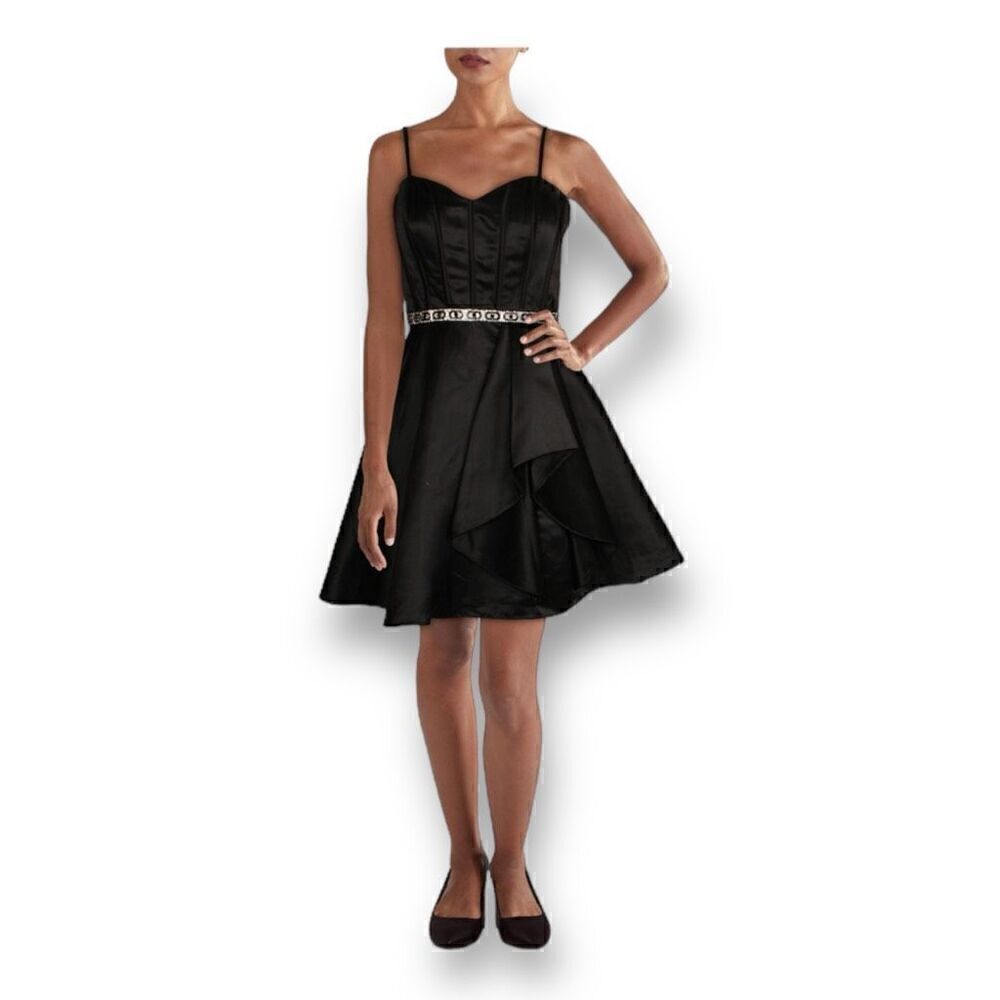 Blondie Nites by Stacy Sklar Black Cocktail Dress Size 5